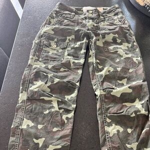 Anthropologie the Wanderer camo utility jeans